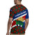 Cayman Islands Xmas Rugby Jersey Christmas Plaid Turtle and Coat of Arms Red Green Blue - Wonder Print Shop