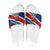 Cayman Islands Xmas Slide Sandals Christmas Plaid Turtle and Coat of Arms Red Green Blue - Wonder Print Shop