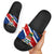 Cayman Islands Xmas Slide Sandals Christmas Plaid Turtle and Coat of Arms Red Green Blue - Wonder Print Shop