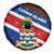 Cayman Islands Xmas Spare Tire Cover Christmas Plaid Turtle and Coat of Arms Red Green Blue - Wonder Print Shop