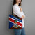 Cayman Islands Xmas Tote Bag Christmas Plaid Turtle and Coat of Arms Red Green Blue - Wonder Print Shop