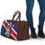 Cayman Islands Xmas Travel Bag Christmas Plaid Turtle and Coat of Arms Red Green Blue - Wonder Print Shop