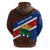 Cayman Islands Xmas Zip Hoodie Christmas Plaid Turtle and Coat of Arms Red Green Blue - Wonder Print Shop