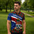 Cayman Islands Xmas Zipper Polo Shirt Christmas Plaid Turtle and Coat of Arms Red Green Blue - Wonder Print Shop