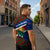 Cayman Islands Xmas Zipper Polo Shirt Christmas Plaid Turtle and Coat of Arms Red Green Blue - Wonder Print Shop