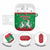 Christmas Burkina Faso AirPods Case Snowflake Horses and Coat of Arms - Wonder Print Shop