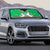Christmas Burkina Faso Auto Sun Shade Snowflake Horses and Coat of Arms - Wonder Print Shop