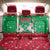 Christmas Burkina Faso Back Car Seat Cover Snowflake Horses and Coat of Arms - Wonder Print Shop