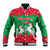 Christmas Burkina Faso Baseball Jacket Snowflake Horses and Coat of Arms - Wonder Print Shop