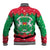 Christmas Burkina Faso Baseball Jacket Snowflake Horses and Coat of Arms - Wonder Print Shop