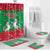 Christmas Burkina Faso Bathroom Set Snowflake Horses and Coat of Arms - Wonder Print Shop