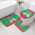 Christmas Burkina Faso Bathroom Set Snowflake Horses and Coat of Arms - Wonder Print Shop