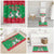 Christmas Burkina Faso Bathroom Set Snowflake Horses and Coat of Arms - Wonder Print Shop