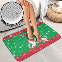 Christmas Burkina Faso Bathroom Set Snowflake Horses and Coat of Arms - Wonder Print Shop