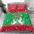 Christmas Burkina Faso Bedding Set Snowflake Horses and Coat of Arms - Wonder Print Shop