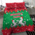 Christmas Burkina Faso Bedding Set Snowflake Horses and Coat of Arms - Wonder Print Shop