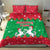 Christmas Burkina Faso Bedding Set Snowflake Horses and Coat of Arms - Wonder Print Shop