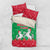 Christmas Burkina Faso Bedding Set Snowflake Horses and Coat of Arms - Wonder Print Shop