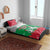 Christmas Burkina Faso Bedding Set Snowflake Horses and Coat of Arms - Wonder Print Shop