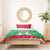 Christmas Burkina Faso Bedding Set Snowflake Horses and Coat of Arms - Wonder Print Shop