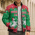 Christmas Burkina Faso Bomber Puffer Jacket Snowflake Horses and Coat of Arms - Wonder Print Shop