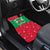 Christmas Burkina Faso Car Mats Snowflake Horses and Coat of Arms - Wonder Print Shop