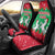 Christmas Burkina Faso Car Seat Cover Snowflake Horses and Coat of Arms - Wonder Print Shop