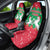 Christmas Burkina Faso Car Seat Cover Snowflake Horses and Coat of Arms - Wonder Print Shop