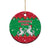 Christmas Burkina Faso Ceramic Ornament Snowflake Horses and Coat of Arms - Wonder Print Shop