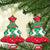 Christmas Burkina Faso Ceramic Ornament Snowflake Horses and Coat of Arms - Wonder Print Shop