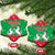 Christmas Burkina Faso Ceramic Ornament Snowflake Horses and Coat of Arms - Wonder Print Shop