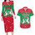 Christmas Burkina Faso Couples Matching Long Sleeve Bodycon Dress and Hawaiian Shirt Snowflake Horses and Coat of Arms - Wonder Print Shop