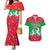 Christmas Burkina Faso Couples Matching Mermaid Dress and Hawaiian Shirt Snowflake Horses and Coat of Arms - Wonder Print Shop