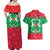 Christmas Burkina Faso Couples Matching Off Shoulder Maxi Dress and Hawaiian Shirt Snowflake Horses and Coat of Arms - Wonder Print Shop
