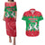 Christmas Burkina Faso Couples Matching Puletasi and Hawaiian Shirt Snowflake Horses and Coat of Arms - Wonder Print Shop
