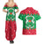 Christmas Burkina Faso Couples Matching Summer Maxi Dress and Hawaiian Shirt Snowflake Horses and Coat of Arms - Wonder Print Shop
