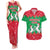 Christmas Burkina Faso Couples Matching Tank Maxi Dress and Hawaiian Shirt Snowflake Horses and Coat of Arms - Wonder Print Shop