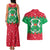 Christmas Burkina Faso Couples Matching Tank Maxi Dress and Hawaiian Shirt Snowflake Horses and Coat of Arms - Wonder Print Shop