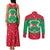 Christmas Burkina Faso Couples Matching Tank Maxi Dress and Long Sleeve Button Shirt Snowflake Horses and Coat of Arms - Wonder Print Shop
