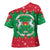 Christmas Burkina Faso Cross Shoulder Shirt Snowflake Horses and Coat of Arms - Wonder Print Shop
