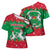 Christmas Burkina Faso Cross Shoulder Shirt Snowflake Horses and Coat of Arms - Wonder Print Shop