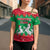 Christmas Burkina Faso Cross Shoulder Shirt Snowflake Horses and Coat of Arms - Wonder Print Shop