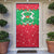Christmas Burkina Faso Door Cover Snowflake Horses and Coat of Arms - Wonder Print Shop