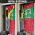 Christmas Burkina Faso Door Cover Snowflake Horses and Coat of Arms - Wonder Print Shop