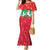 Christmas Burkina Faso Family Matching Mermaid Dress and Hawaiian Shirt Snowflake Horses and Coat of Arms - Wonder Print Shop