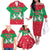 Christmas Burkina Faso Family Matching Off The Shoulder Long Sleeve Dress and Hawaiian Shirt Snowflake Horses and Coat of Arms - Wonder Print Shop