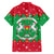 Christmas Burkina Faso Family Matching Off The Shoulder Long Sleeve Dress and Hawaiian Shirt Snowflake Horses and Coat of Arms - Wonder Print Shop