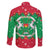Christmas Burkina Faso Family Matching Off The Shoulder Long Sleeve Dress and Hawaiian Shirt Snowflake Horses and Coat of Arms - Wonder Print Shop