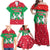 Christmas Burkina Faso Family Matching Off Shoulder Maxi Dress and Hawaiian Shirt Snowflake Horses and Coat of Arms - Wonder Print Shop