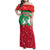 Christmas Burkina Faso Family Matching Off Shoulder Maxi Dress and Hawaiian Shirt Snowflake Horses and Coat of Arms - Wonder Print Shop